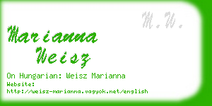 marianna weisz business card